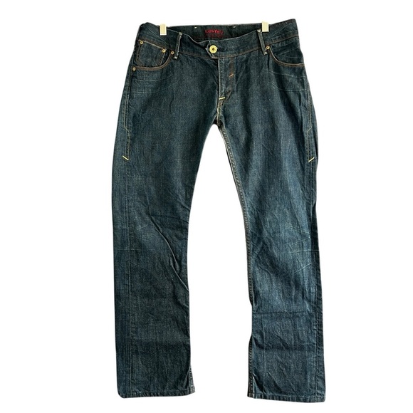 Rare LEVI'S RED COLLECTION (2005) 100% Cotton Denim Jeans Size 13M (33" waist) - Picture 4 of 15